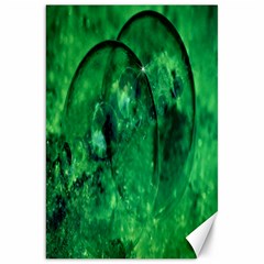 Green Bubbles Canvas 20  X 30  (unframed) by Siebenhuehner