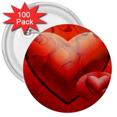 Love 3  Button (100 Pack) by Siebenhuehner