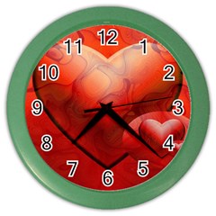 Love Wall Clock (color) by Siebenhuehner