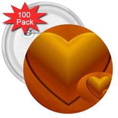 Love 3  Button (100 Pack) by Siebenhuehner