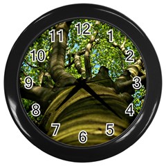 Tree Wall Clock (black)