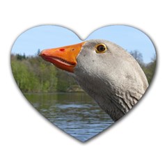 Geese Mouse Pad (heart) by Siebenhuehner