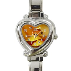 Drops Heart Italian Charm Watch  by Siebenhuehner