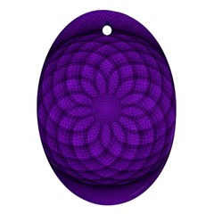 Spirograph Oval Ornament by Siebenhuehner