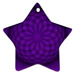 Spirograph Star Ornament (Two Sides) Front