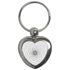 Spirograph Key Chain (heart) by Siebenhuehner