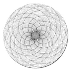 Spirograph Magnet 5  (round) by Siebenhuehner
