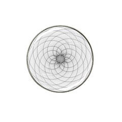 Spirograph Golf Ball Marker (for Hat Clip) by Siebenhuehner