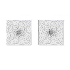 Spirograph Cufflinks (square) by Siebenhuehner