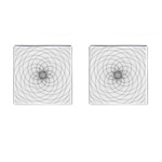 Spirograph Cufflinks (Square) Front(Pair)