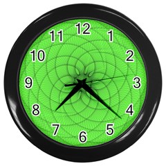 Spirograph Wall Clock (black) by Siebenhuehner