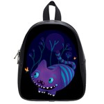 Cheshire mustache cat School Bag (Small) Front