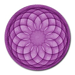 Spirograph 8  Mouse Pad (round) by Siebenhuehner