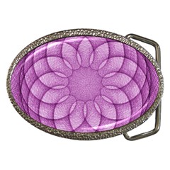 Spirograph Belt Buckle (oval) by Siebenhuehner