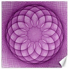 Spirograph Canvas 16  X 16  (unframed) by Siebenhuehner