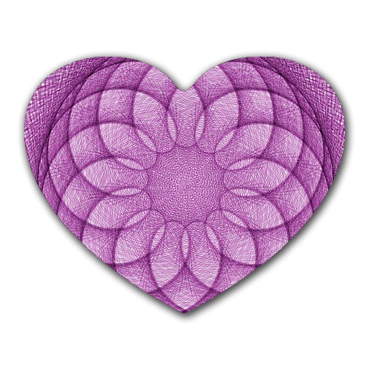 Spirograph Mouse Pad (Heart)