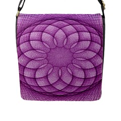 Spirograph Flap Closure Messenger Bag (large) by Siebenhuehner