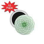 Spirograph 1.75  Button Magnet (10 pack) Front