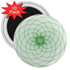 Spirograph 3  Button Magnet (10 Pack) by Siebenhuehner