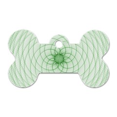 Spirograph Dog Tag Bone (one Sided) by Siebenhuehner