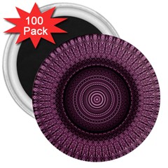 Mandala 3  Button Magnet (100 Pack) by Siebenhuehner