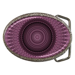 Mandala Belt Buckle (Oval)