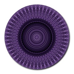 Mandala 8  Mouse Pad (round) by Siebenhuehner