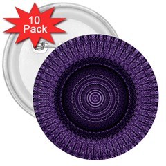 Mandala 3  Button (10 Pack) by Siebenhuehner