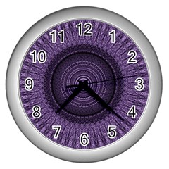 Mandala Wall Clock (silver) by Siebenhuehner