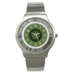 Mandala Stainless Steel Watch (Unisex) Front