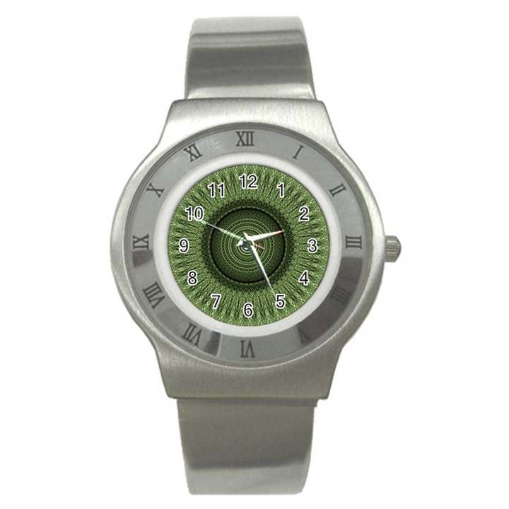 Mandala Stainless Steel Watch (Unisex)