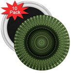 Mandala 3  Button Magnet (10 pack) Front