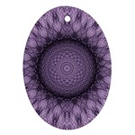 Mandala Oval Ornament (Two Sides) Back