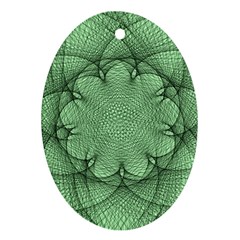 Spirograph Oval Ornament by Siebenhuehner