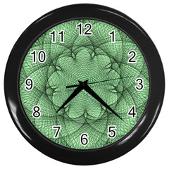 Spirograph Wall Clock (black) by Siebenhuehner