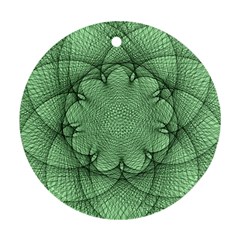 Spirograph Round Ornament (two Sides) by Siebenhuehner