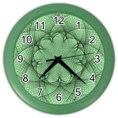 Spirograph Wall Clock (color) by Siebenhuehner