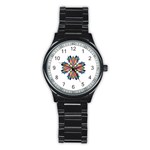 Modern Art Sport Metal Watch (Black) Front