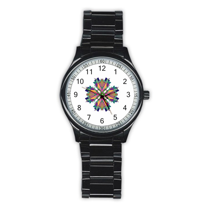 Modern Art Sport Metal Watch (Black)