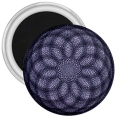 Spirograph 3  Button Magnet by Siebenhuehner