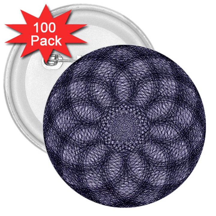 Spirograph 3  Button (100 pack)