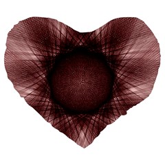 Spirograph 19  Premium Heart Shape Cushion by Siebenhuehner