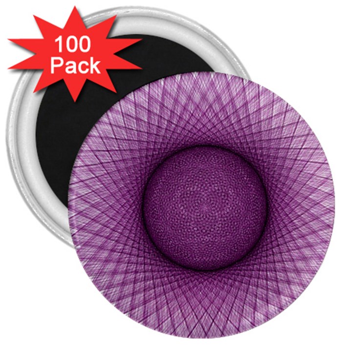 Spirograph 3  Button Magnet (100 pack)