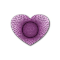 Spirograph Drink Coasters (heart) by Siebenhuehner