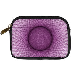 Spirograph Digital Camera Leather Case by Siebenhuehner