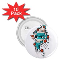 Muscle Cat 1 75  Button (10 Pack) by Randyotter