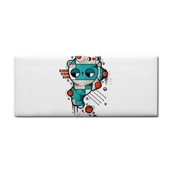 Muscle Cat Hand Towel by Randyotter