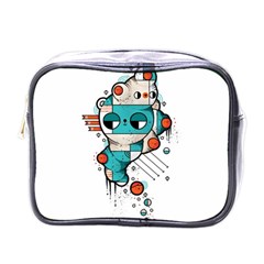 Muscle Cat Mini Travel Toiletry Bag (one Side) by Randyotter