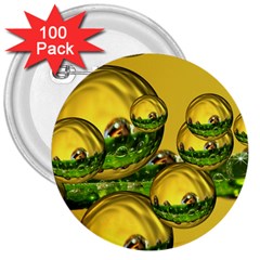 Balls 3  Button (100 Pack)