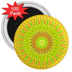 Mandala 3  Button Magnet (100 Pack) by Siebenhuehner